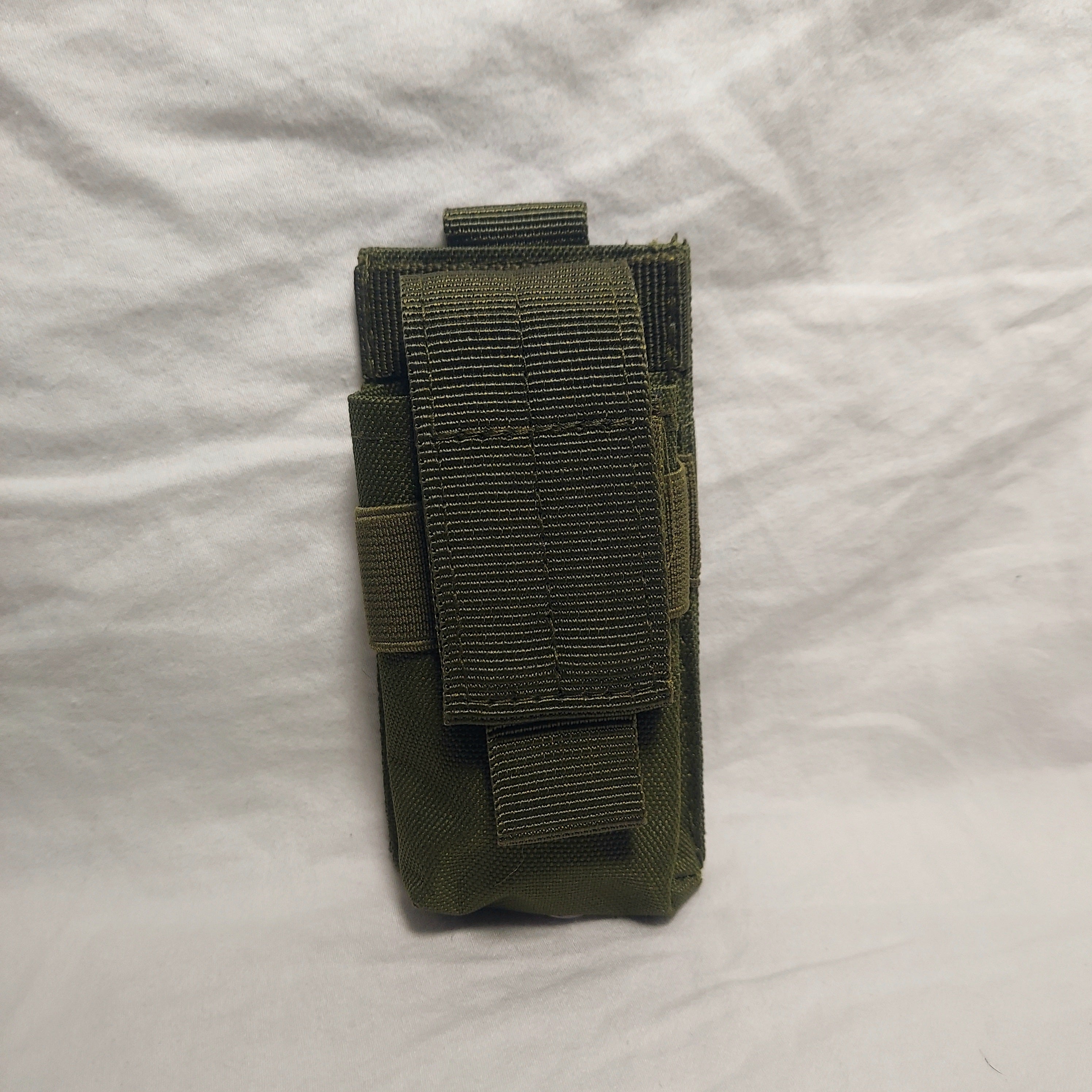Airsoft Vest Pouch - MOLLE Compatible (Olive Green)