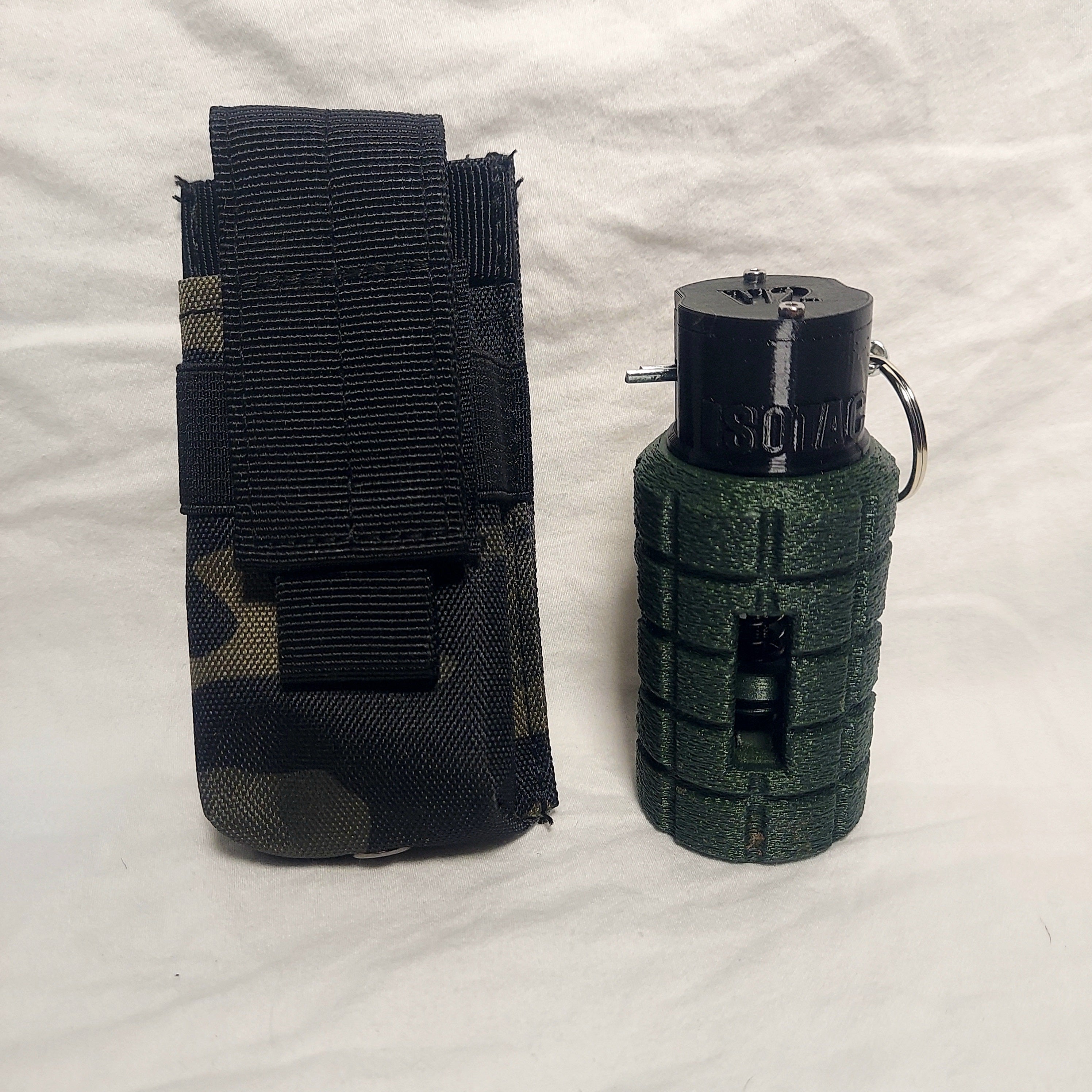 Airsoft Vest Pouch - MOLLE Compatible (Black Camo)