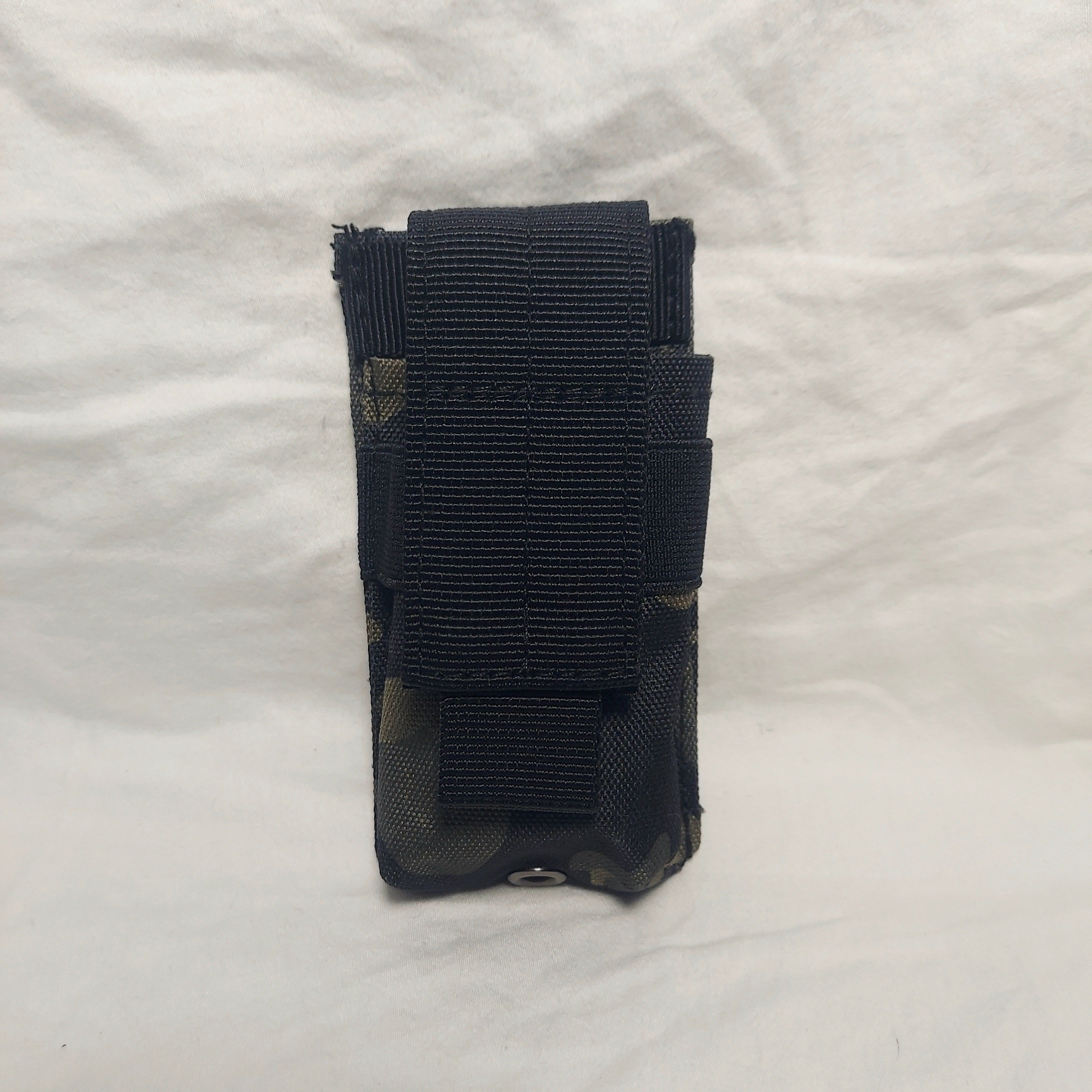 Airsoft Vest Pouch - MOLLE Compatible (Black Camo)