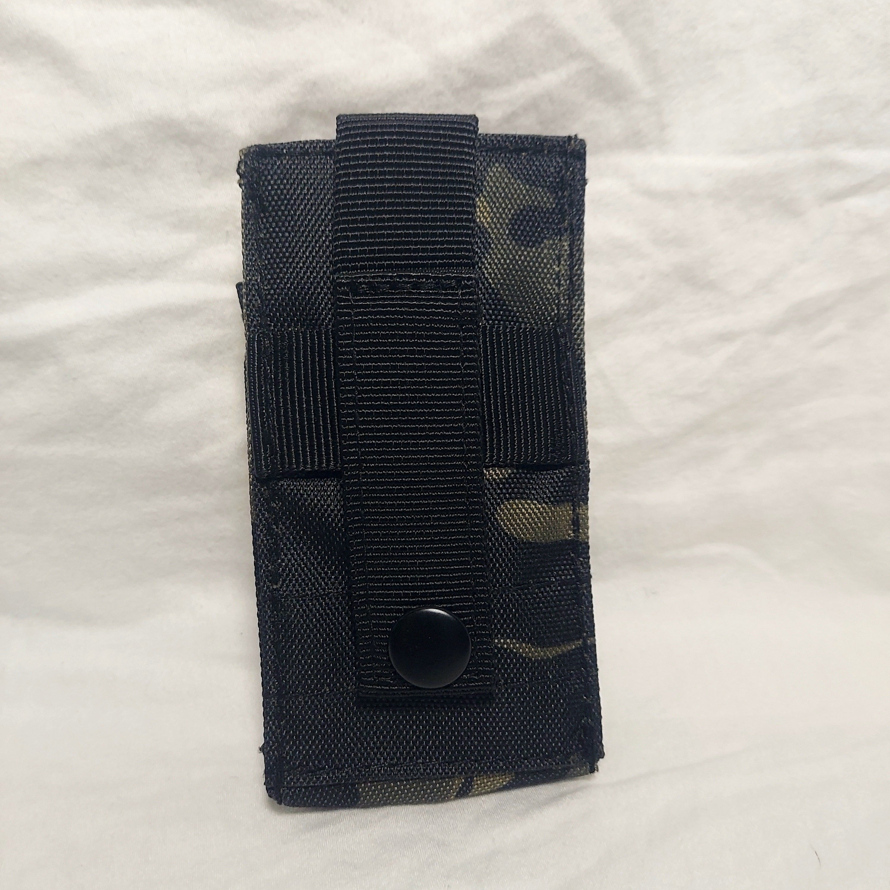 Airsoft Vest Pouch - MOLLE Compatible (Black Camo)