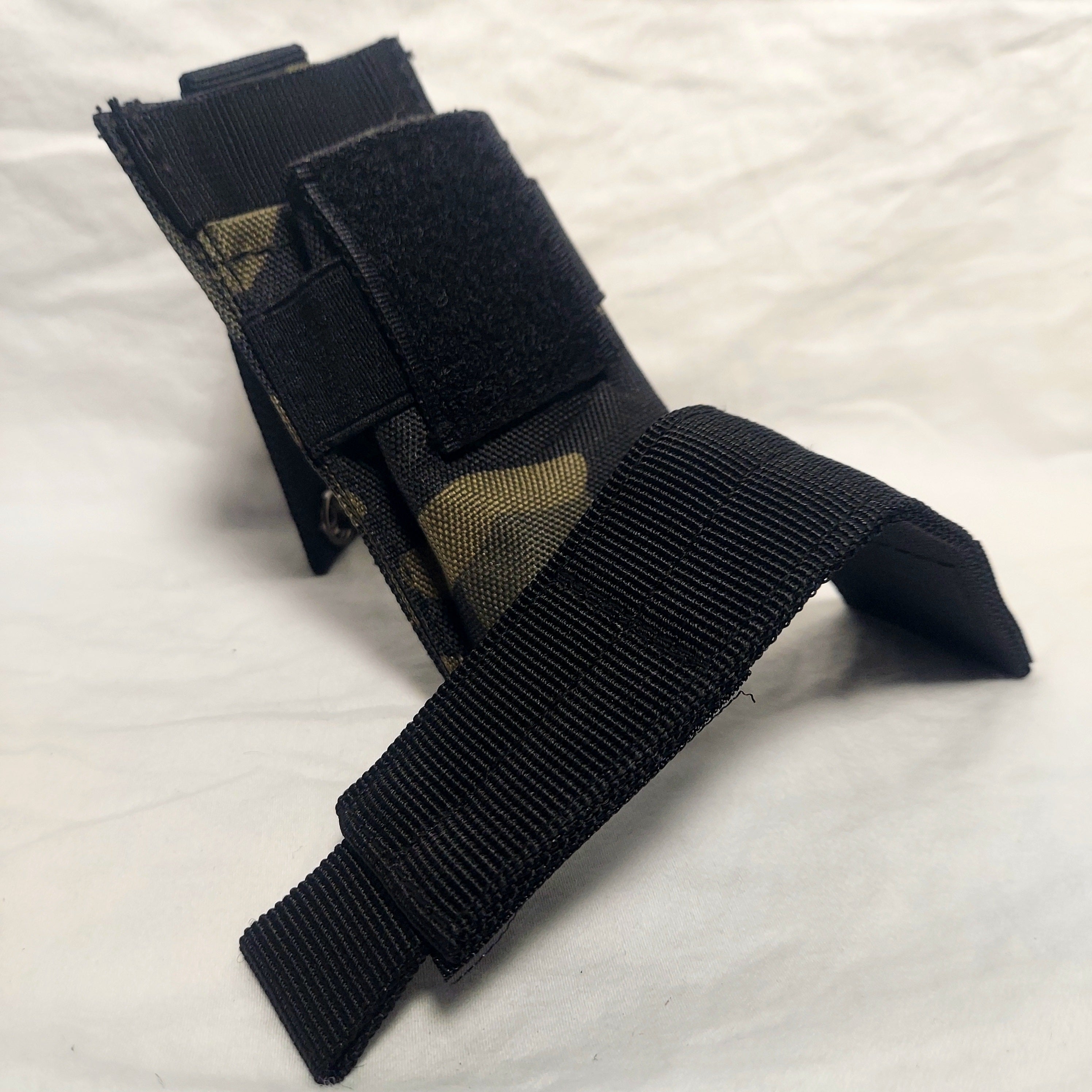 Airsoft Vest Pouch - MOLLE Compatible (Black Camo)