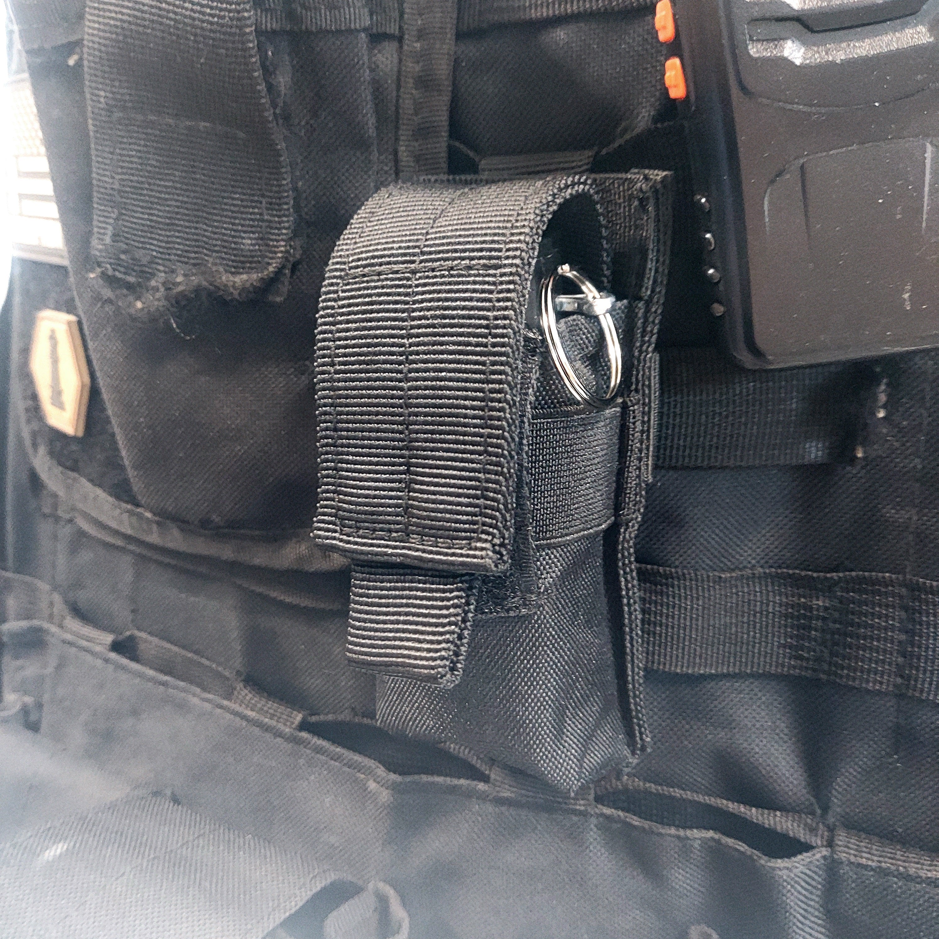 Airsoft Vest Pouch - MOLLE Compatible (Black)
